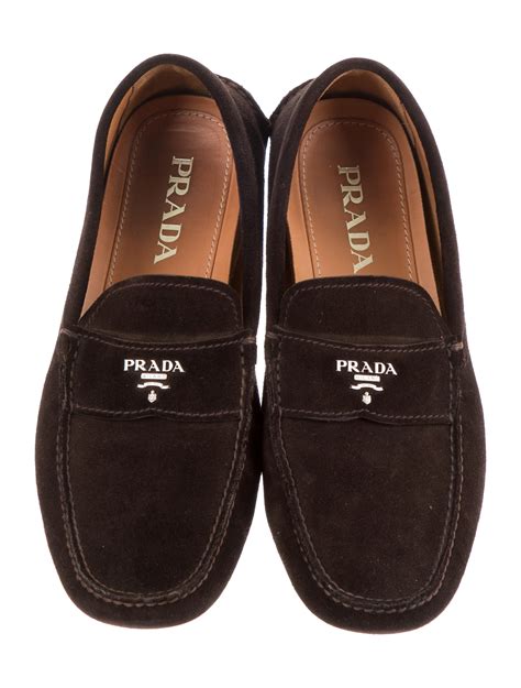 prada men loafer|Prada driving loafers men's.